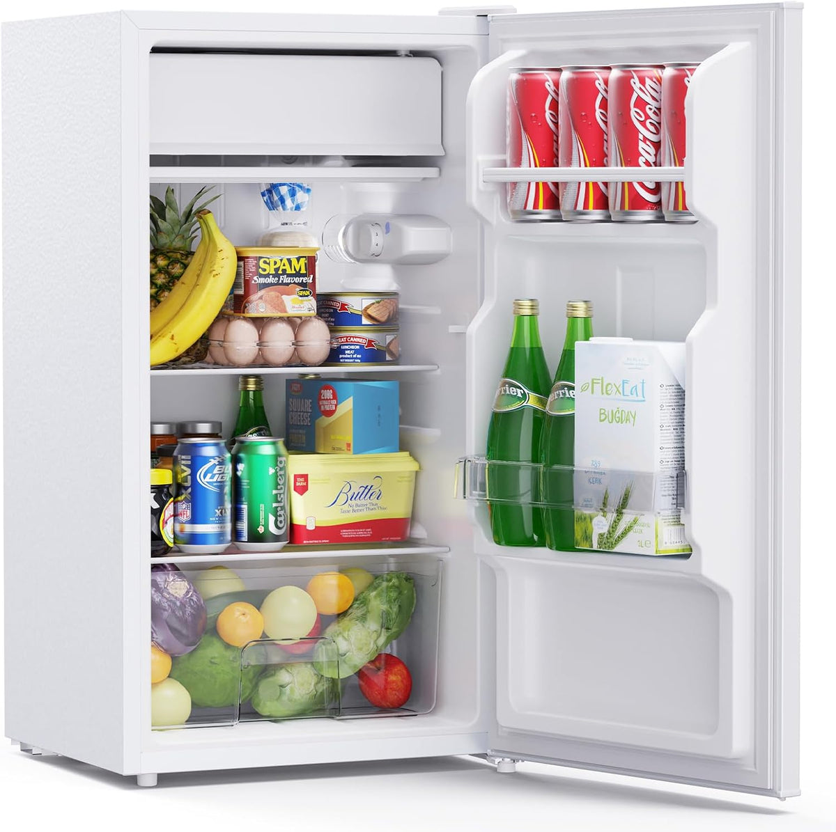Réfrigérateur CR85, 10,3 cm, 85 L, réglable, blanc, pour le bureau, pour la chambre, Upstreman