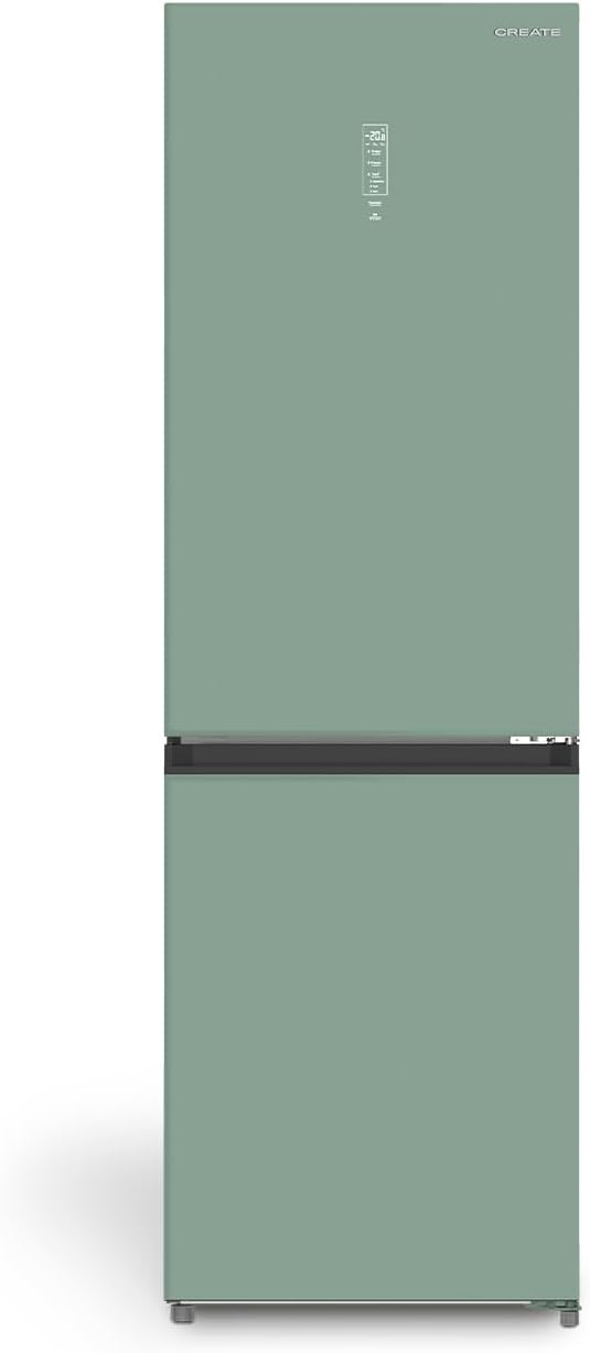 Réfrigérateur-congélateur PRO 402, 60 × 63,8 × 190,9 cm, 402 L, 158 W, No Frost, vert, CREATE