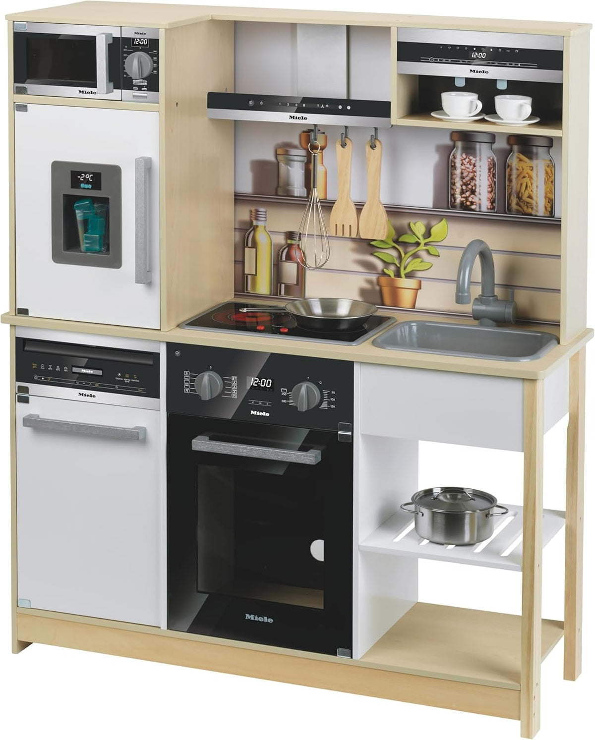 Miele cuisine jouet, 83,5 cm × 30 cm × 101 cm, bois, pour la cuisine