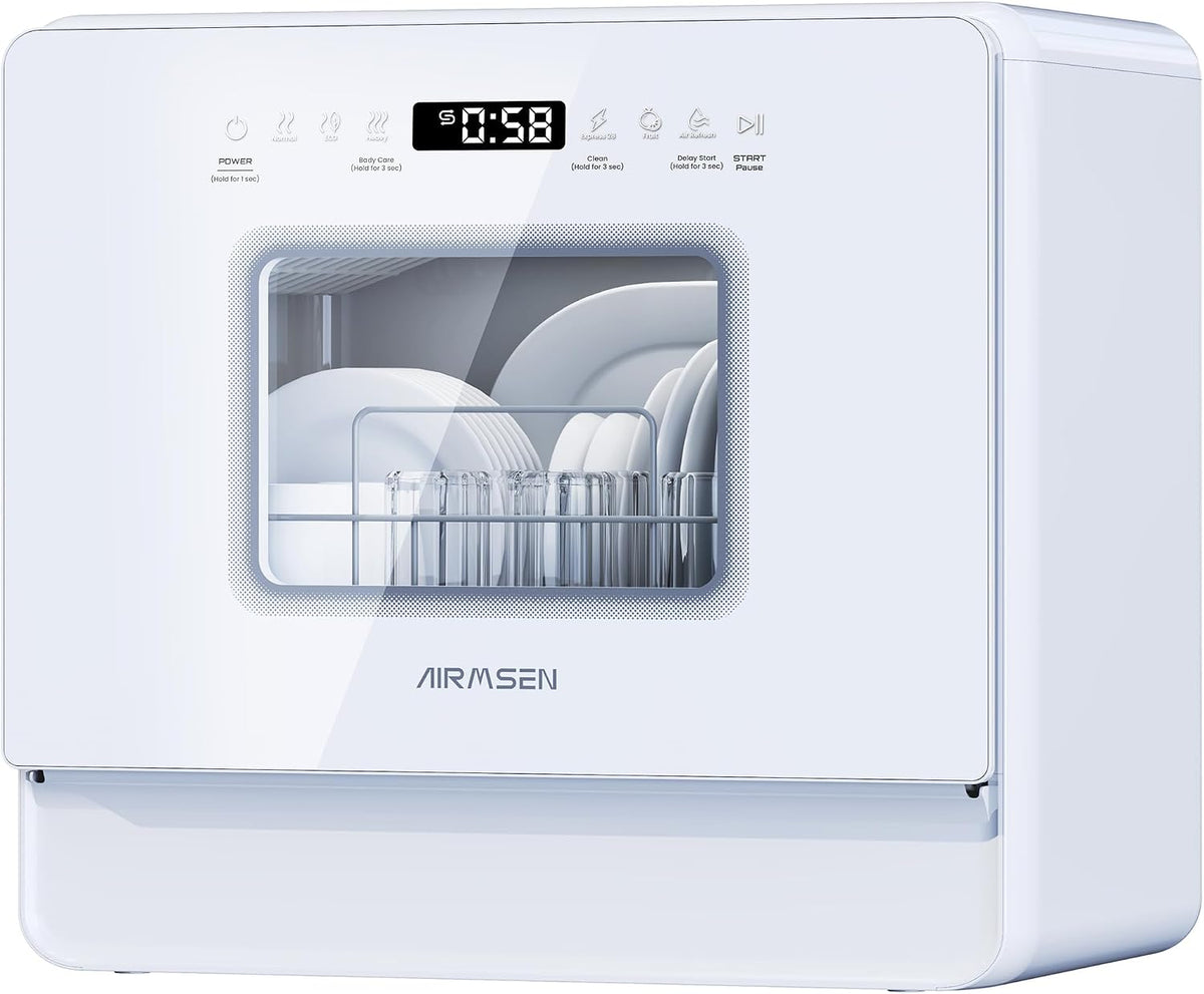 Lave-vaisselle, 300 mm, 5 L, avec éclairage LED, compact, 2 programmes, AIRMSEN