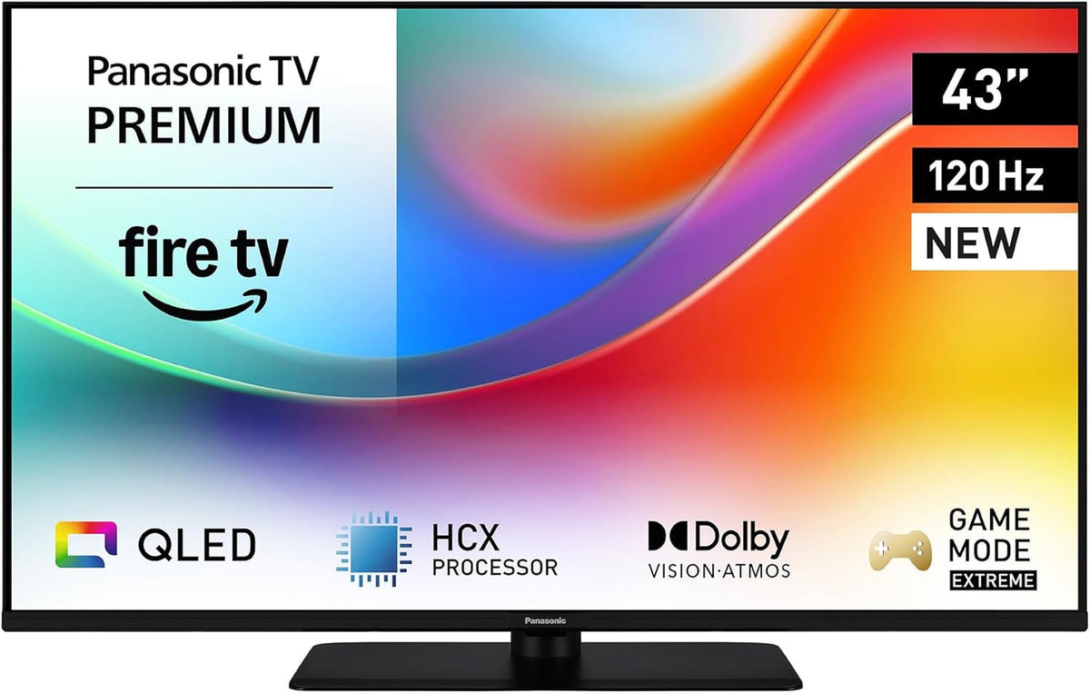 Téléviseur TV-43W85BEZ, 120 Hz, 43 pouces, commande intelligente, noir, 4K Ultra HD, QLED, Dolby Vision, Bluetooth, Panasonic