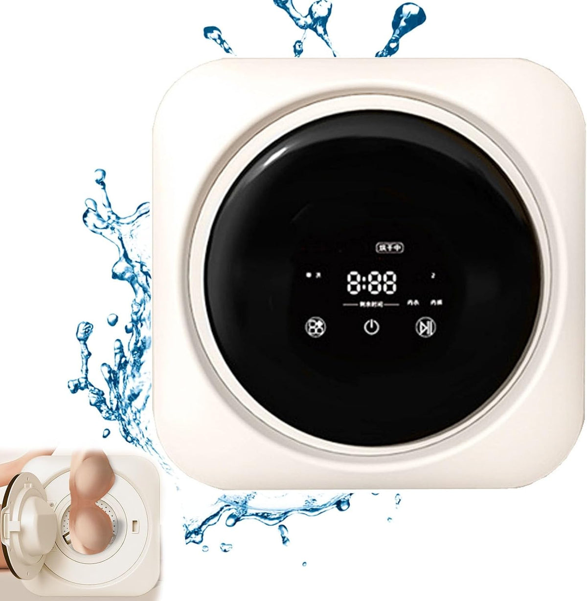 Lave-linge, 3,5 L, électrique, compact, guoyjmm