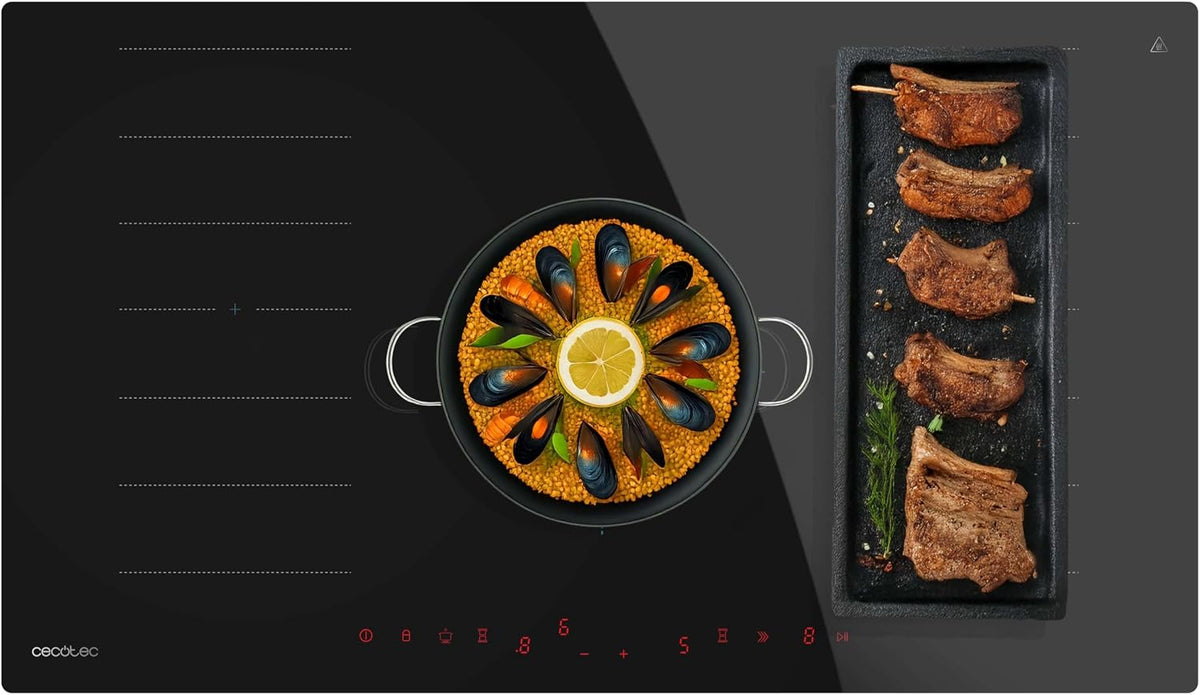Cecotec FullFlex90 table de cuisson, 30 cm, 10200 W, induction