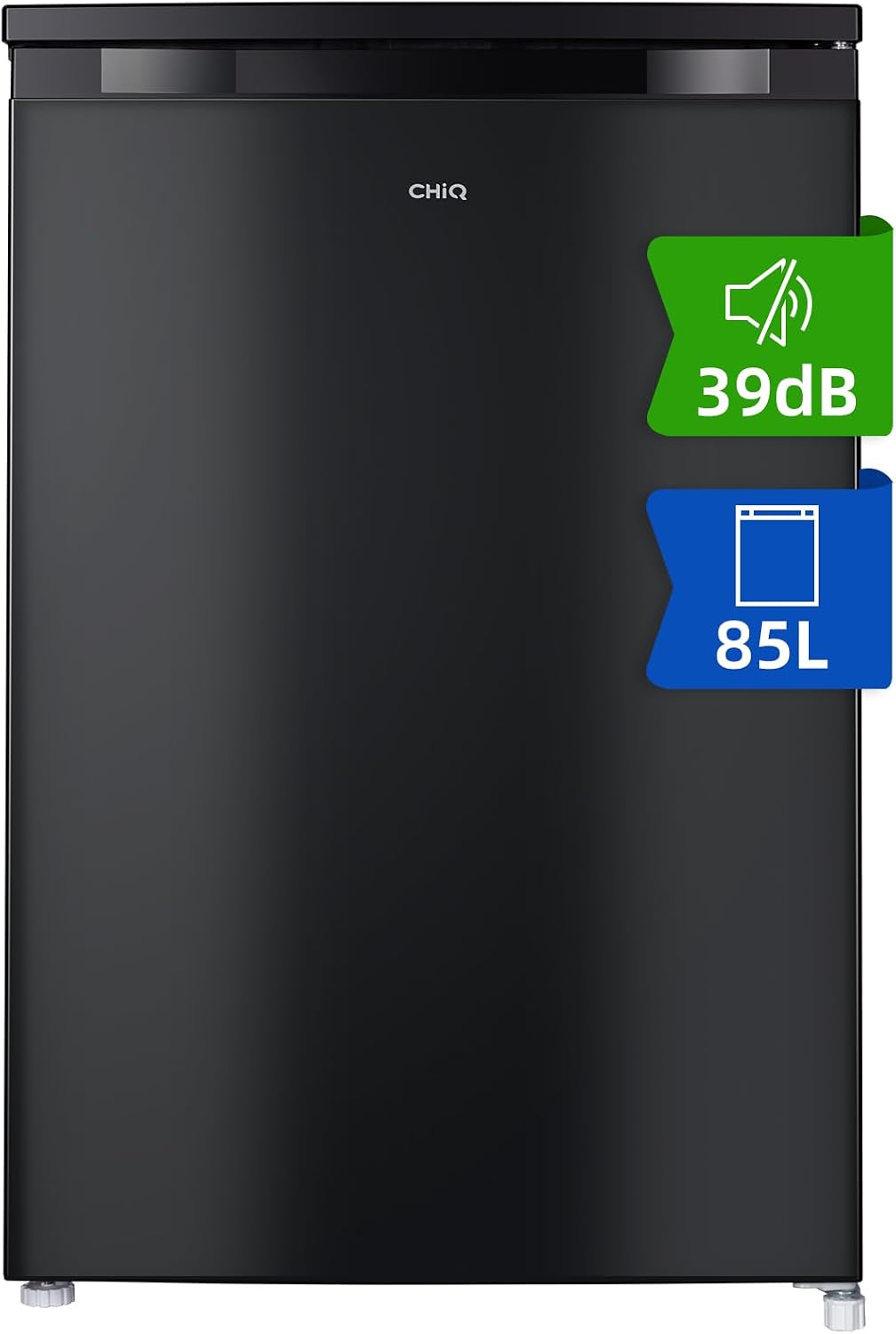 Congélateur professionnel CSD90D4D, 845 mm, 90 L, noir, pour le bureau, CHiQ