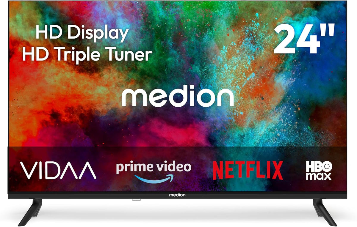 Téléviseur MD 824102, 59,8 cm, 24 pouces, commande intelligente, MEDION