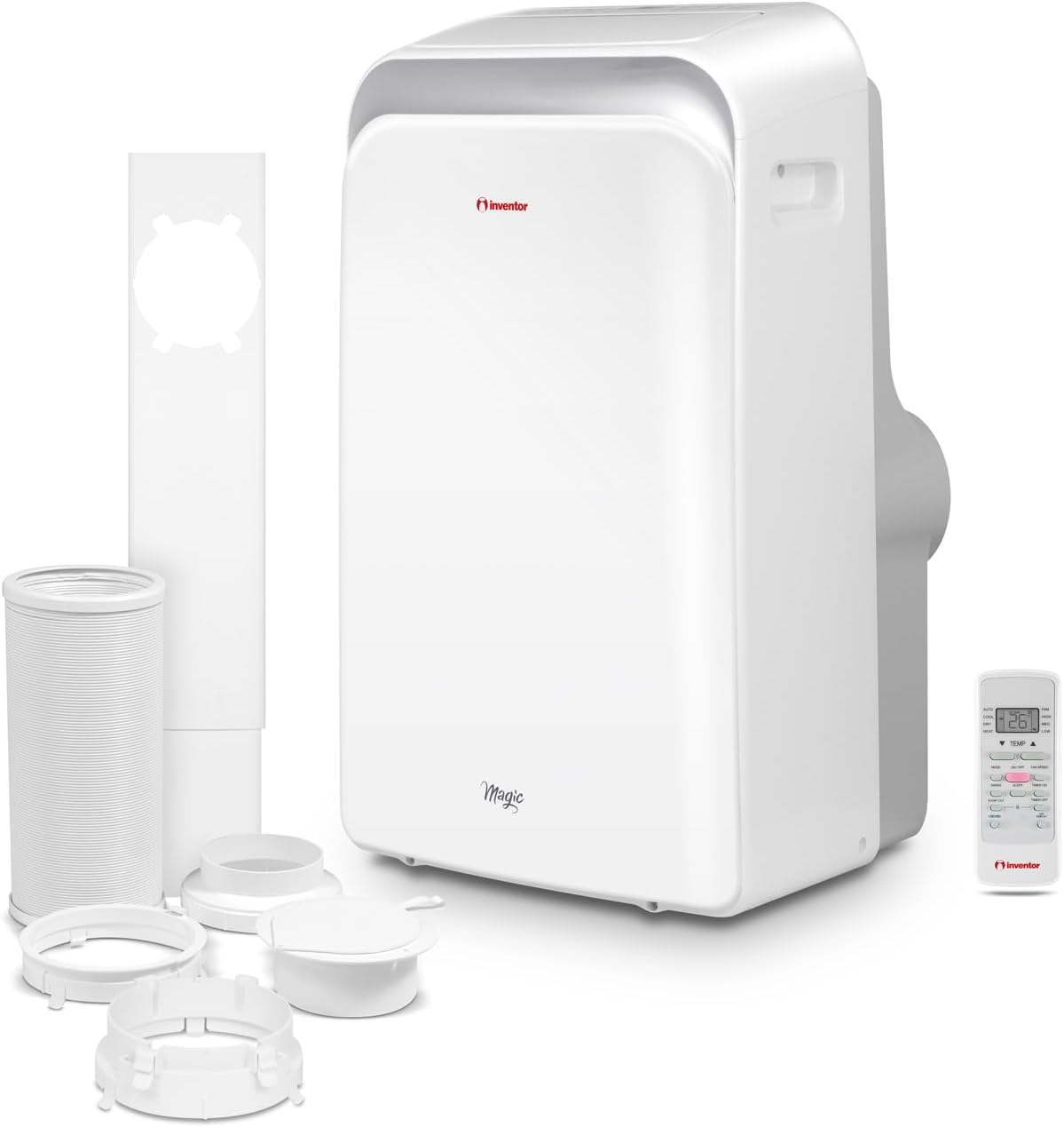 Climatiseur portable, 9000 BTU, avec télécommande, 3 vitesses, Inventor