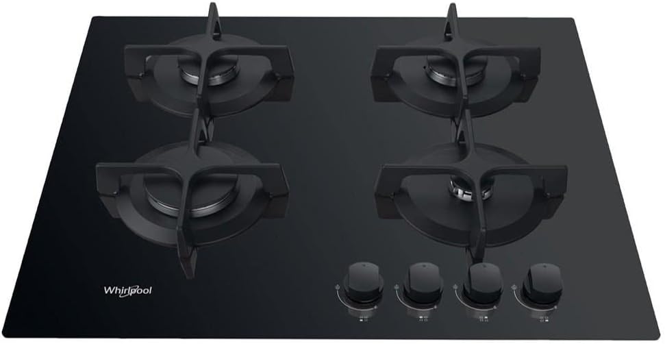 Whirlpool GOB616NB table de cuisson, 60 cm, noir, 4 feux