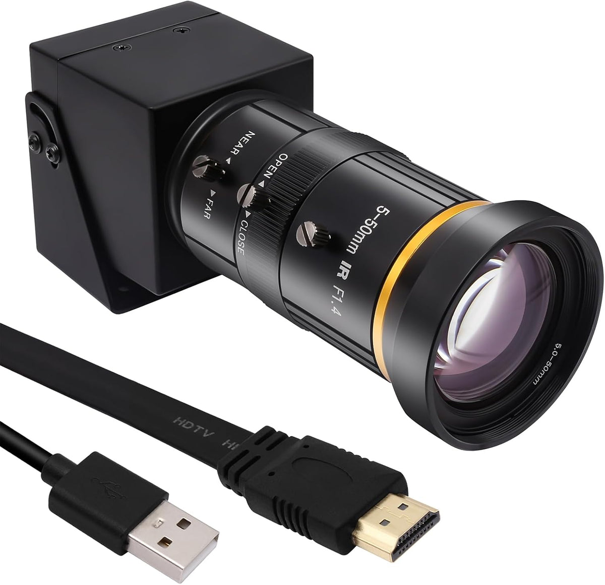 Webcam 10X, 50 mm, 4K, portable, Svpro