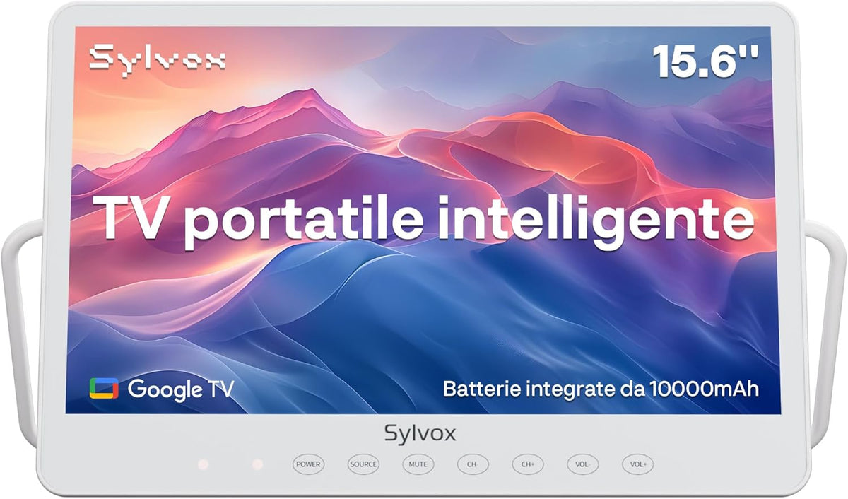 Téléviseur portable IP66, 15,6 pouces, SYLVOX