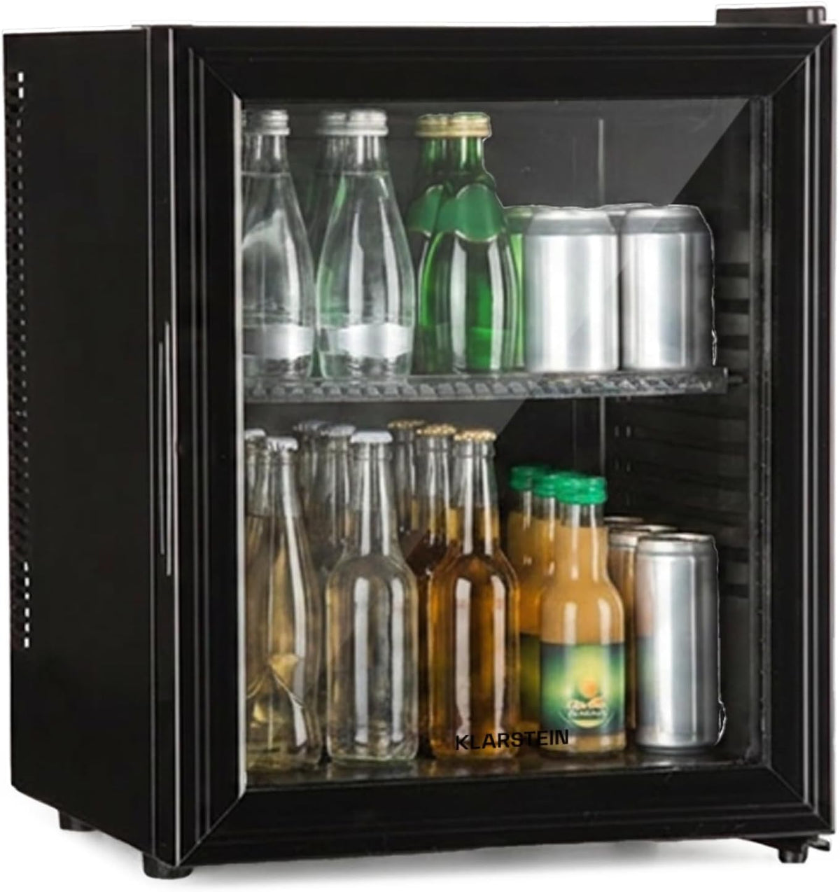 KLARSTEIN mini-réfrigérateur, 15 °C, 23 L, réglable, verre, pour la chambre