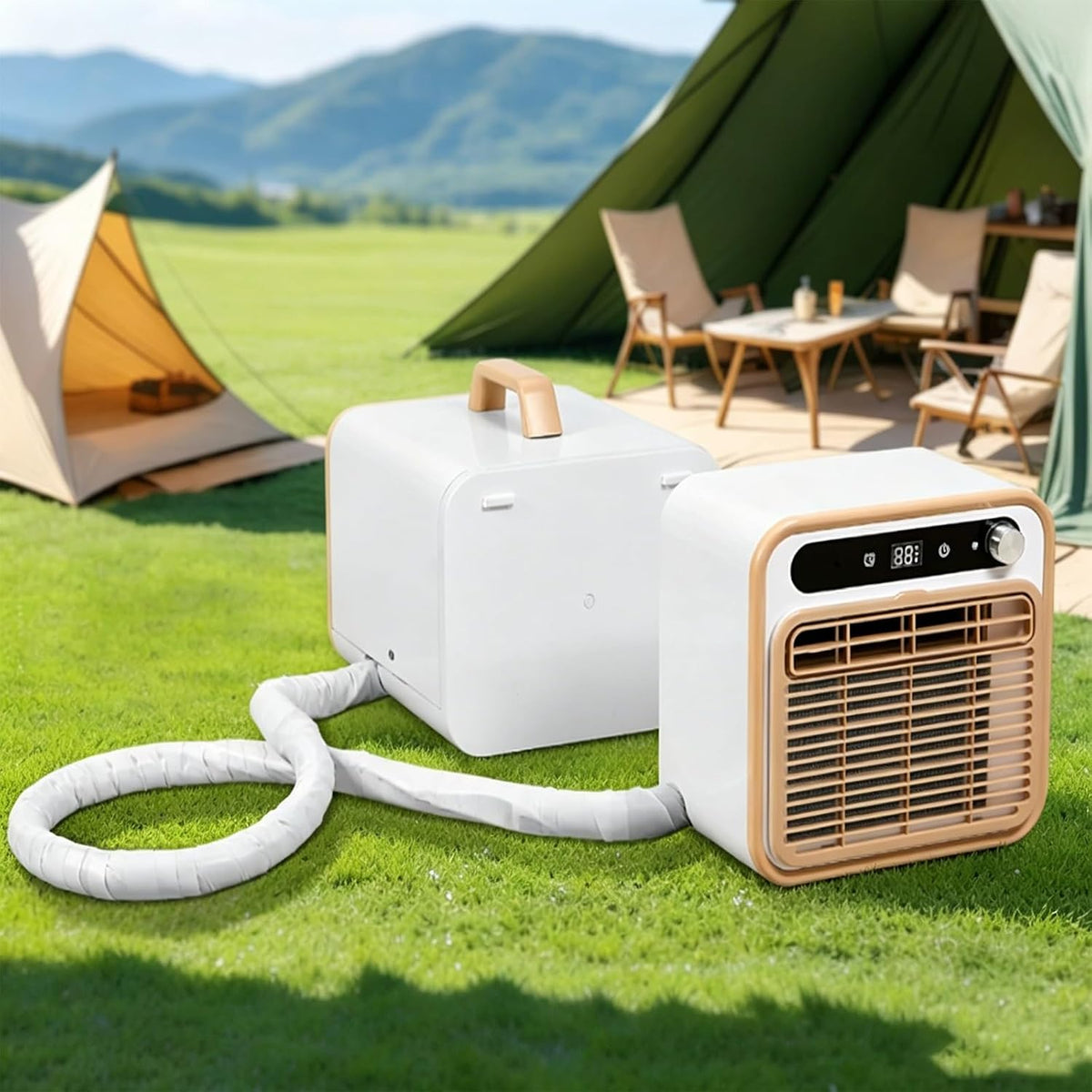 Climatiseur portable, 5000 BTU, 220 V, mobile