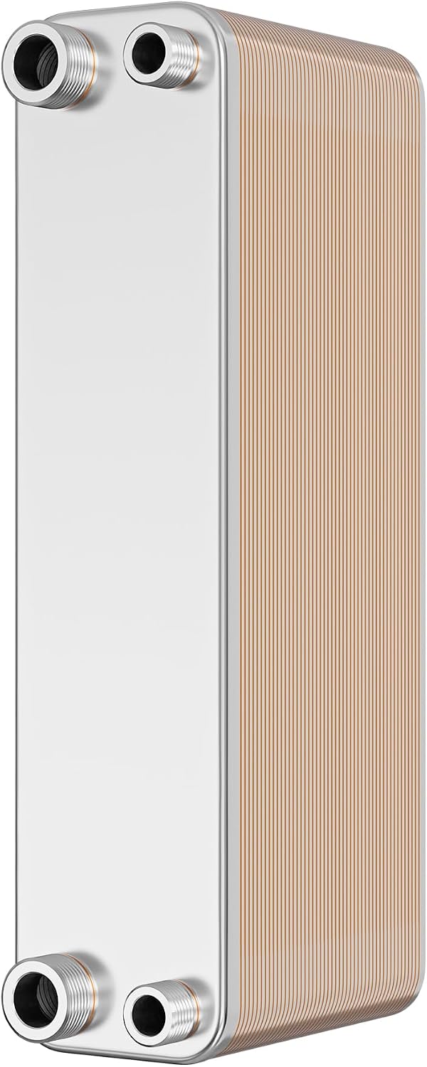 Wiltec échangeur de chaleur à plaques, 315 × 73 × 1310 mm, 210 kW, 1,20 L, acier inoxydable