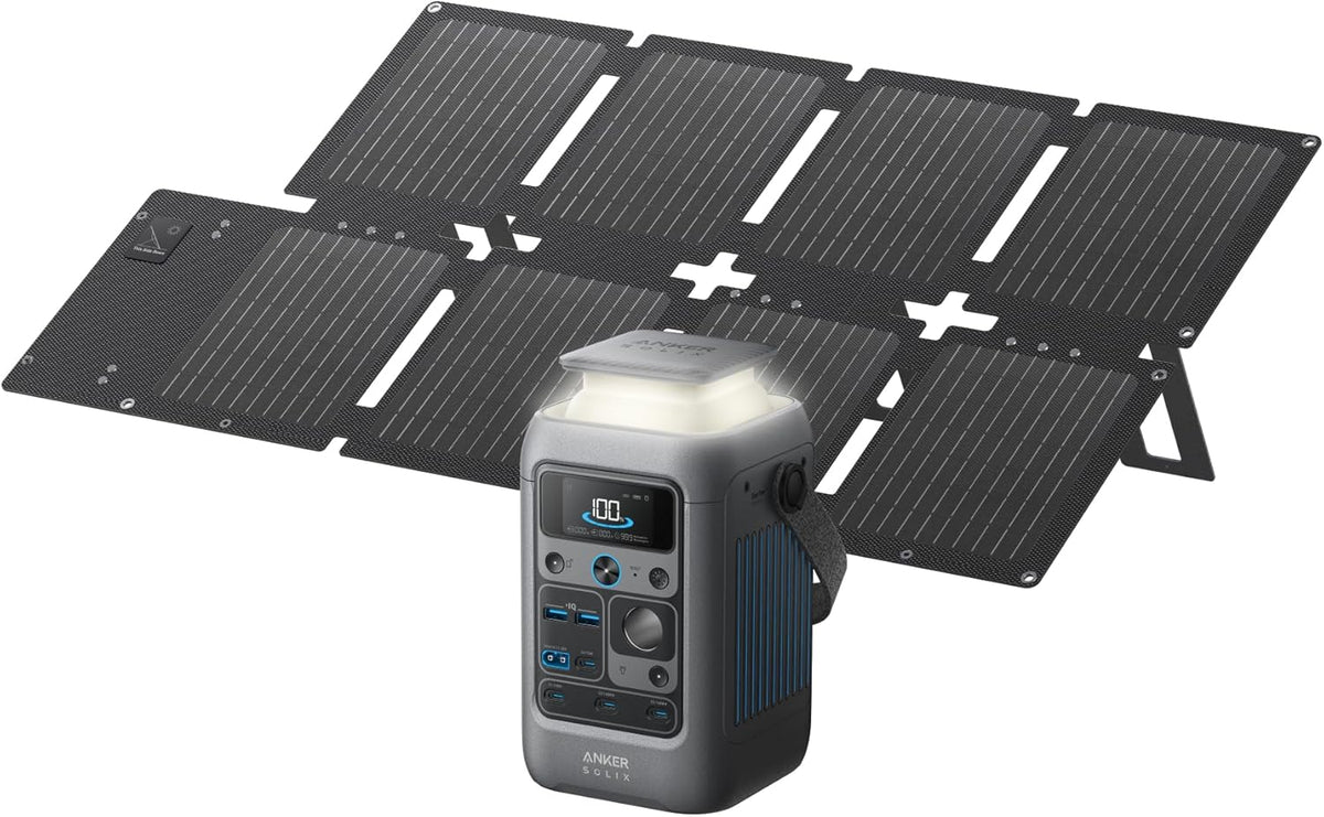 Power Bank Station SOLIX C300 DC (90,000mAh), 288Wh, Portable Power Station, 300W Solar Generator, LiFePO4 Battery, Generators for Home Use, for Outdoor Camping(No Wall Charger Included)