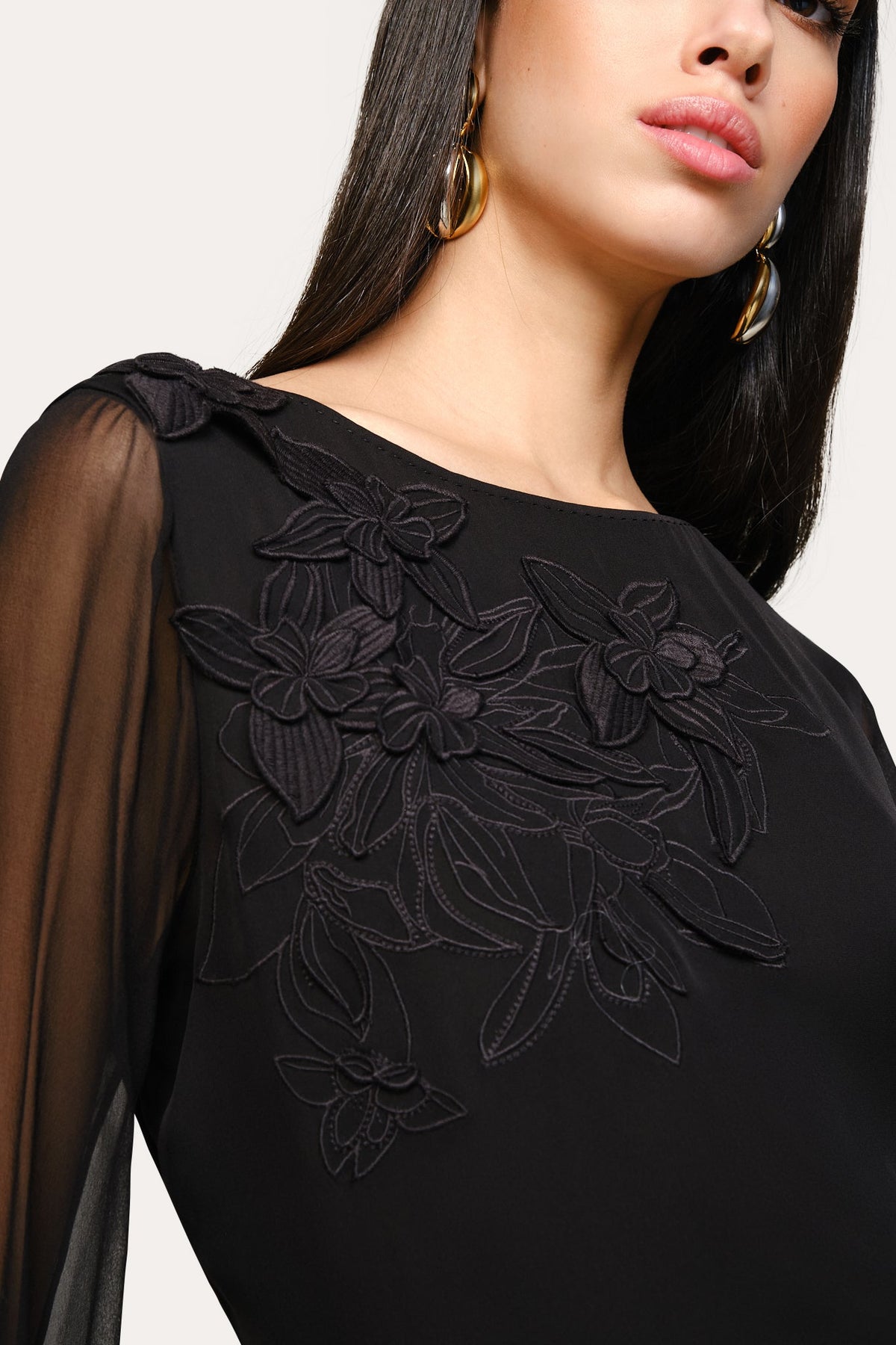 Applique Silk Shirt