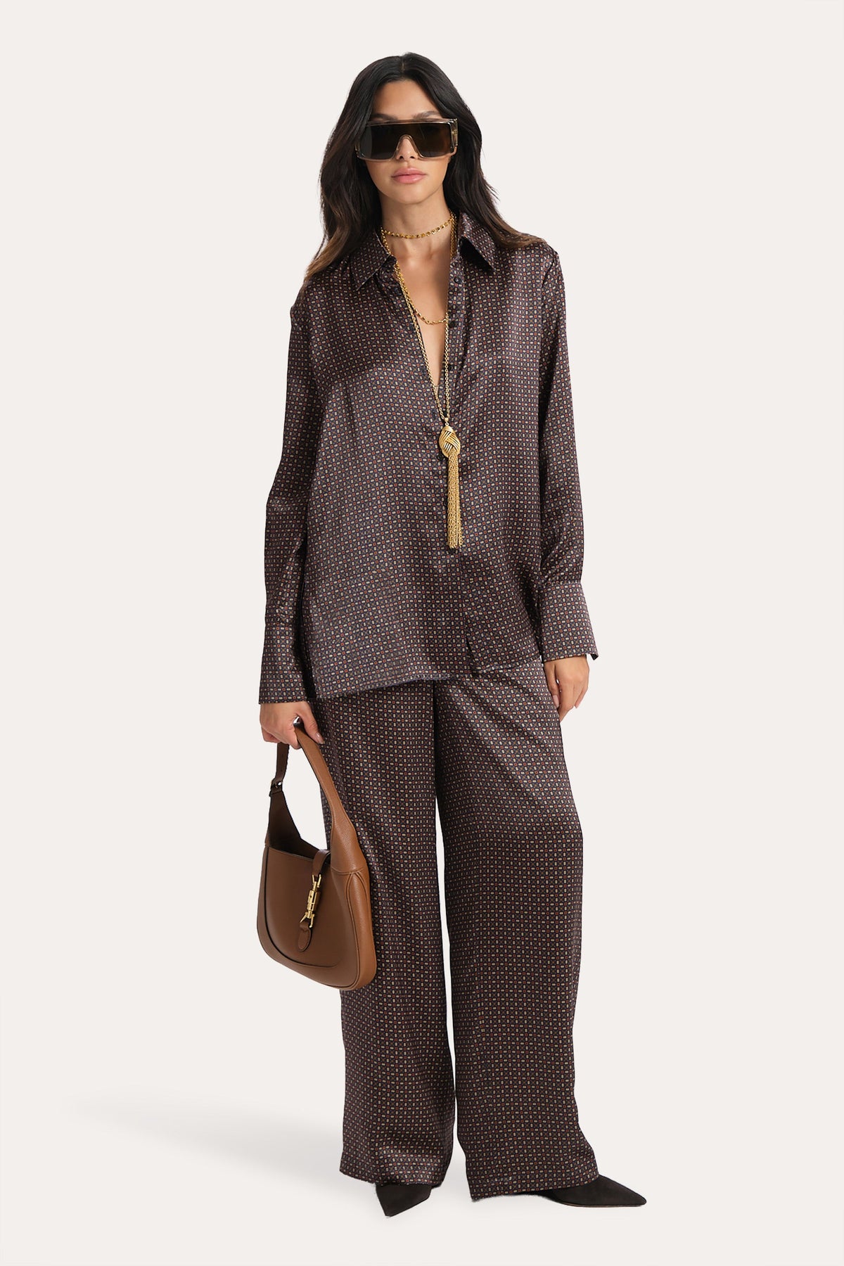 Gabrielle Reversible Silk Pants