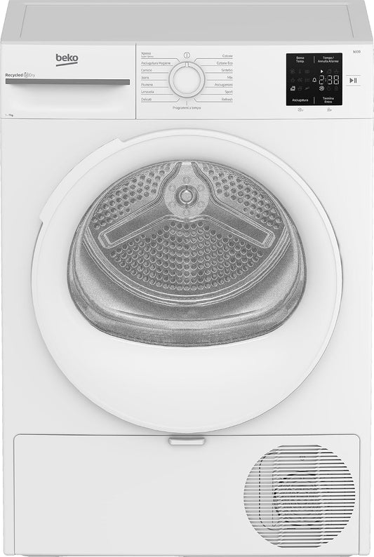 Beko BMT73EW Séchoirs à vêtements, 54,5 cm, 7 kg, blanc, pose libre, 12 programmes