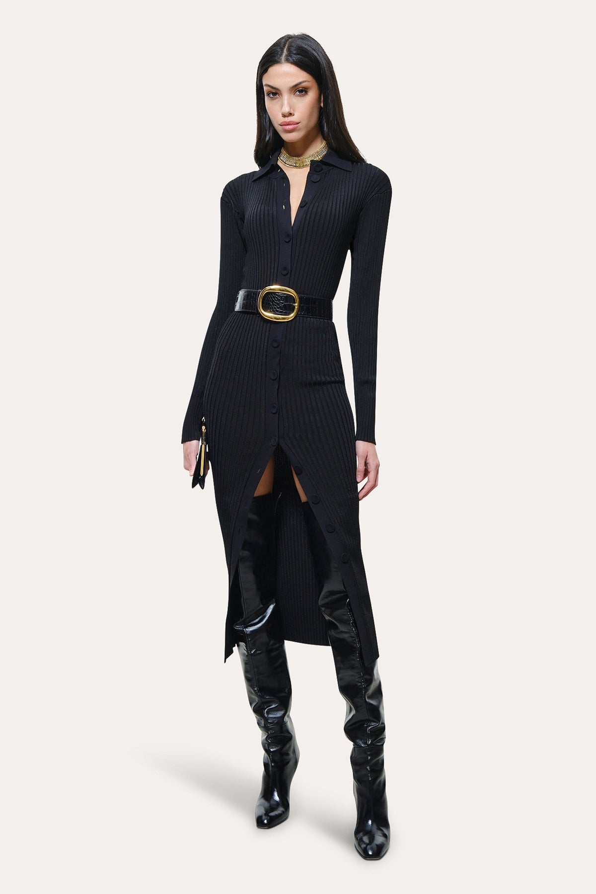 Roxanne Ribbed Duster Dress