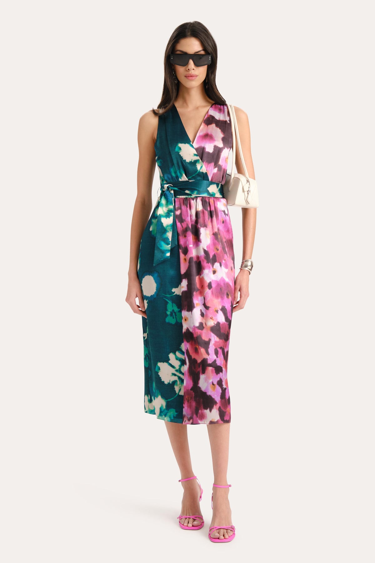 Delilah-Rose Silk Midi Dress