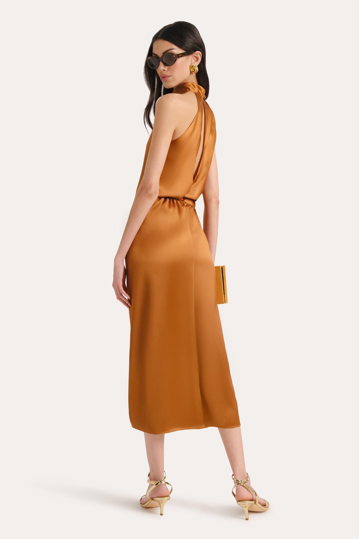 Josephine Draped Halter Dress