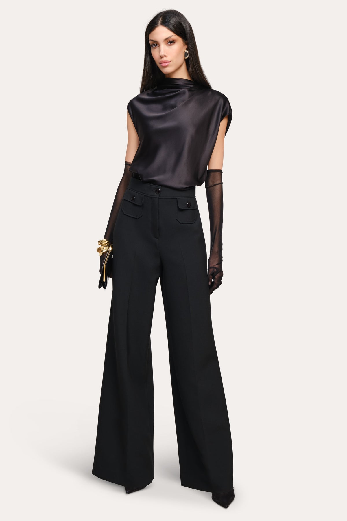 Diane Silk Draped Blouse