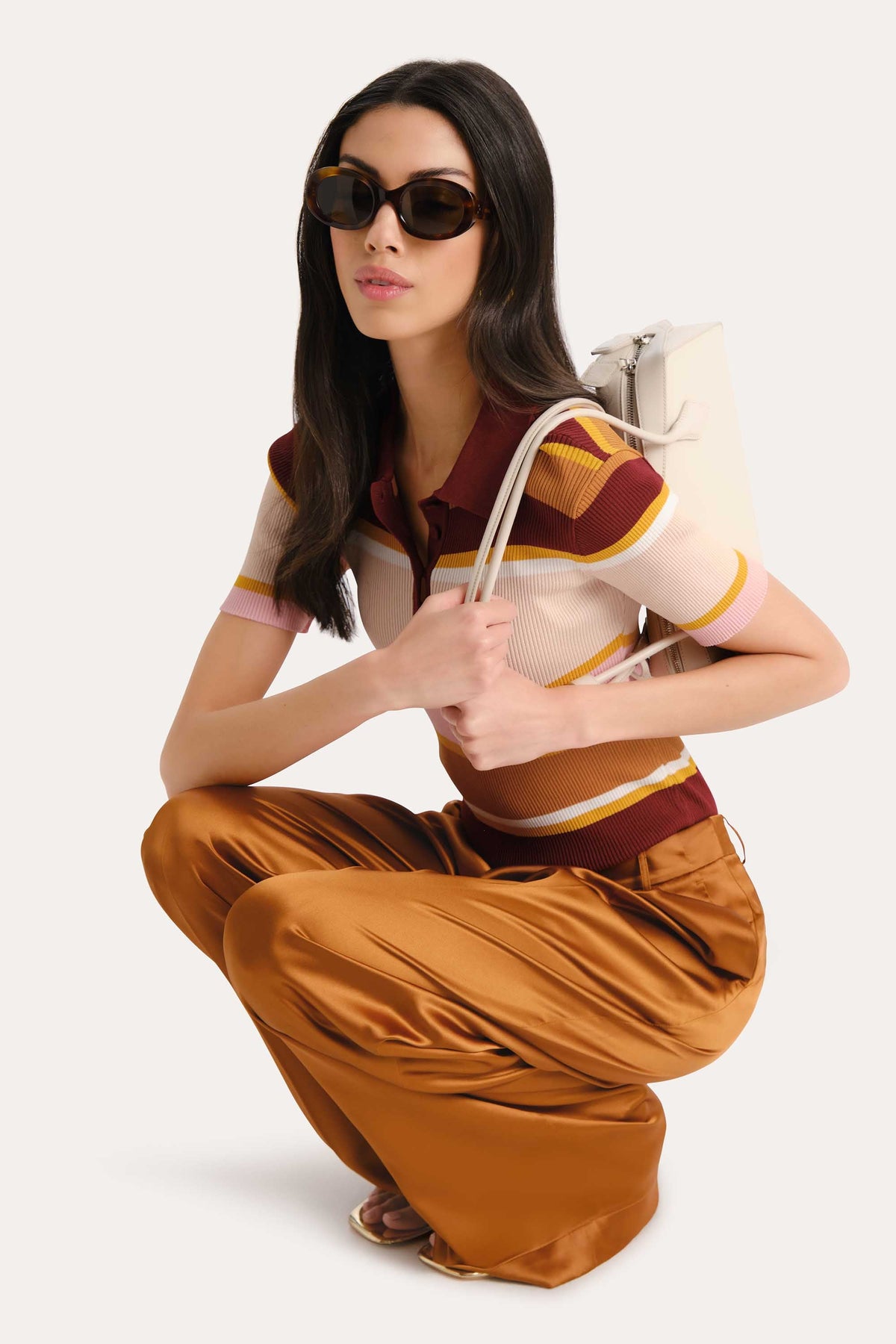Sylvie Striped Polo Shirt