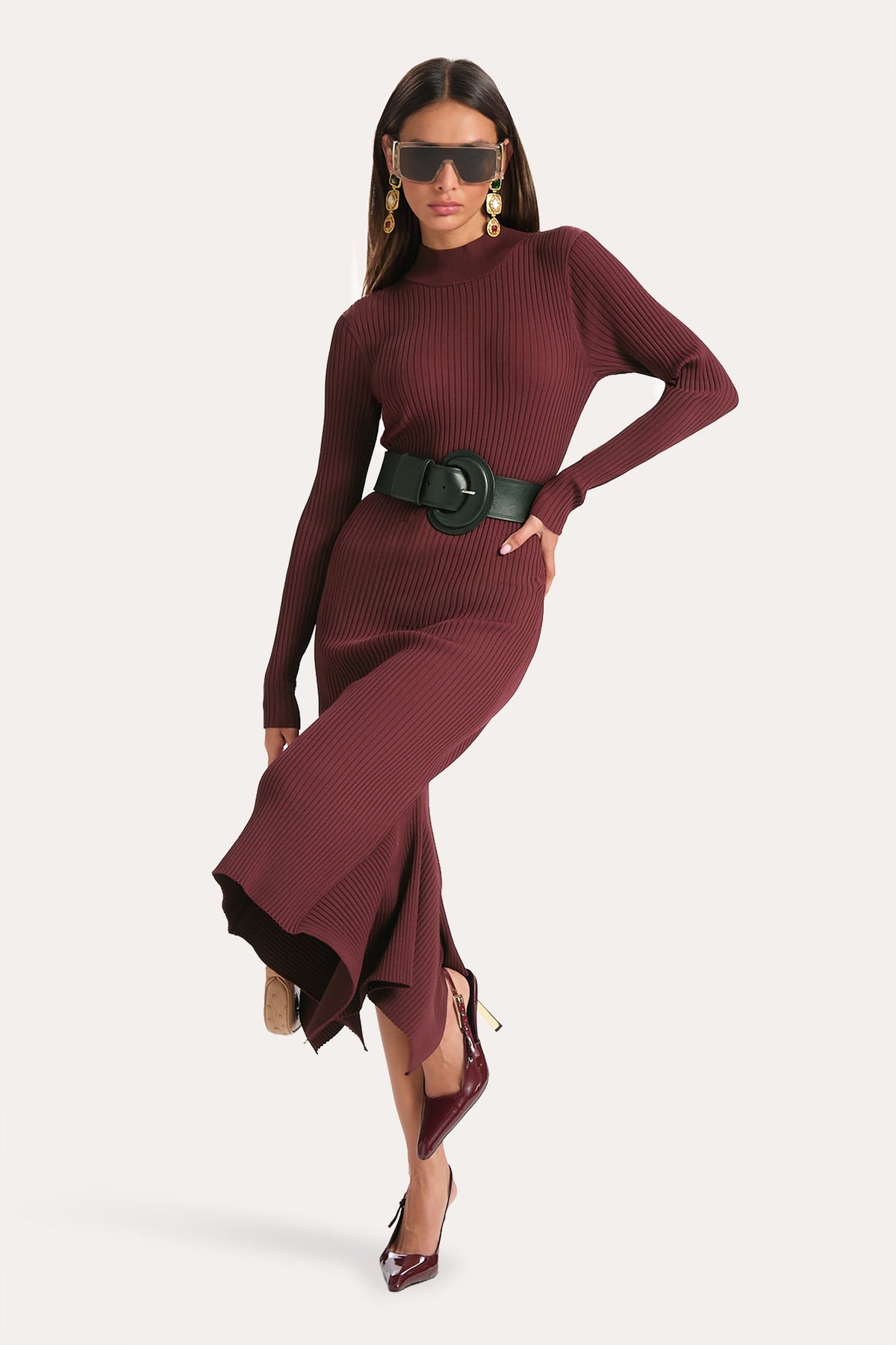 Fiona Rib Sweater Dress