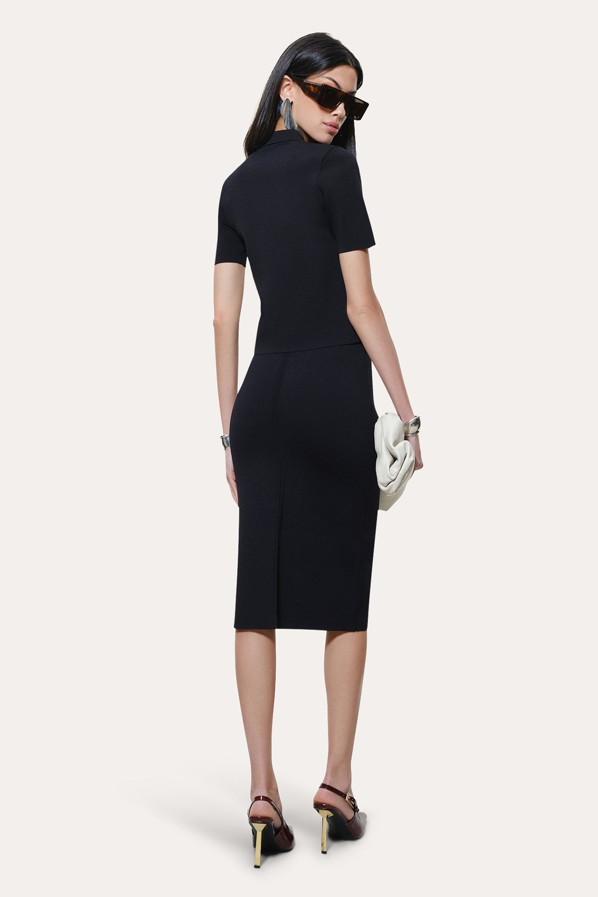 Skylar Milano Sculpt Cropped Polo