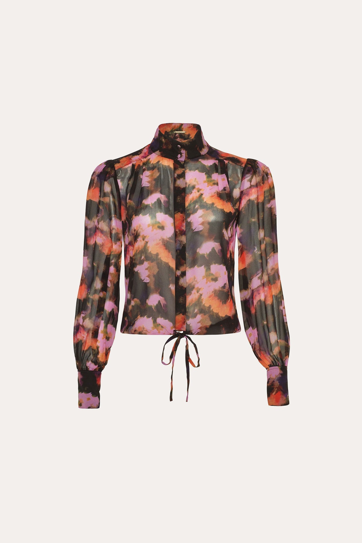 Brushstroke Silk Blouse