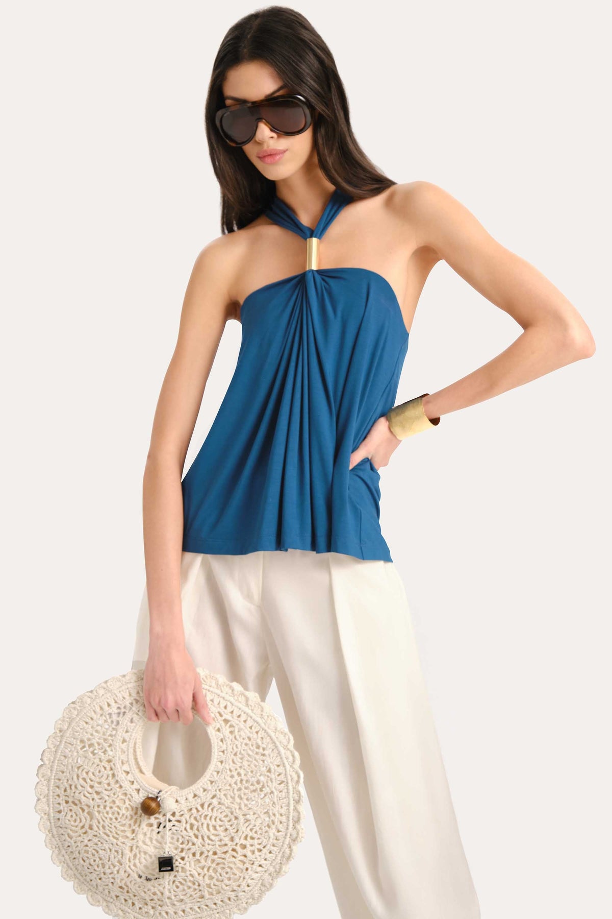 Lila Halterneck Top