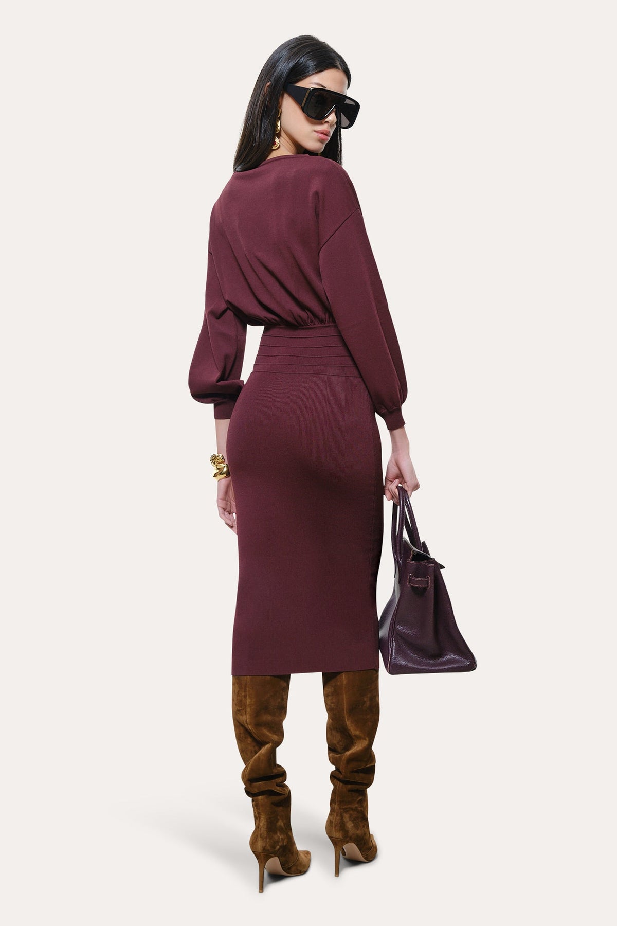 Yara Milano Knit Midi Dress
