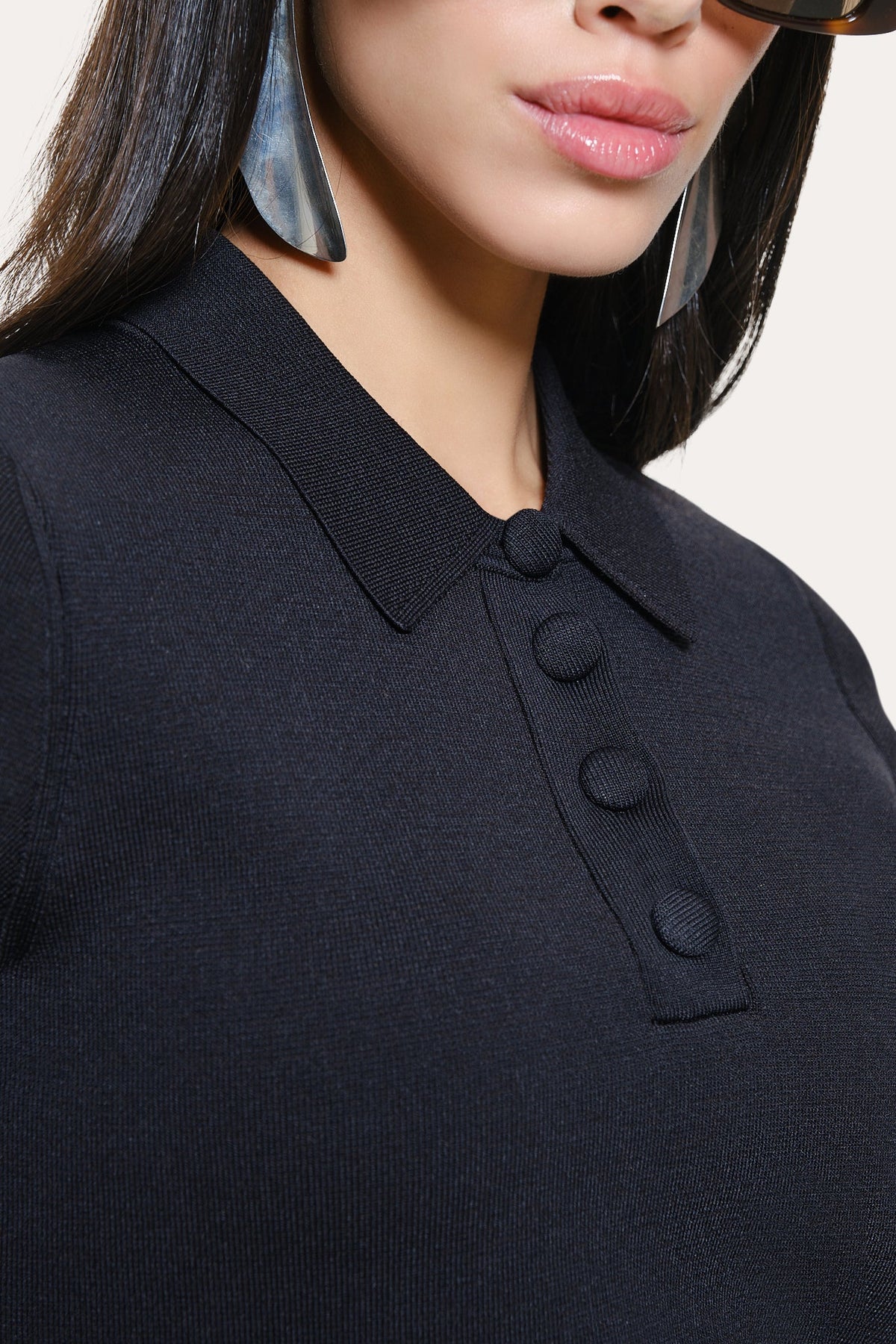 Skylar Milano Sculpt Cropped Polo
