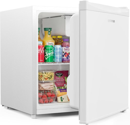 Congélateur Blanc-FR17, 49 × 47,8 × 45 cm, 46 L, réglable, pour le bureau, pour la chambre, Upstreman