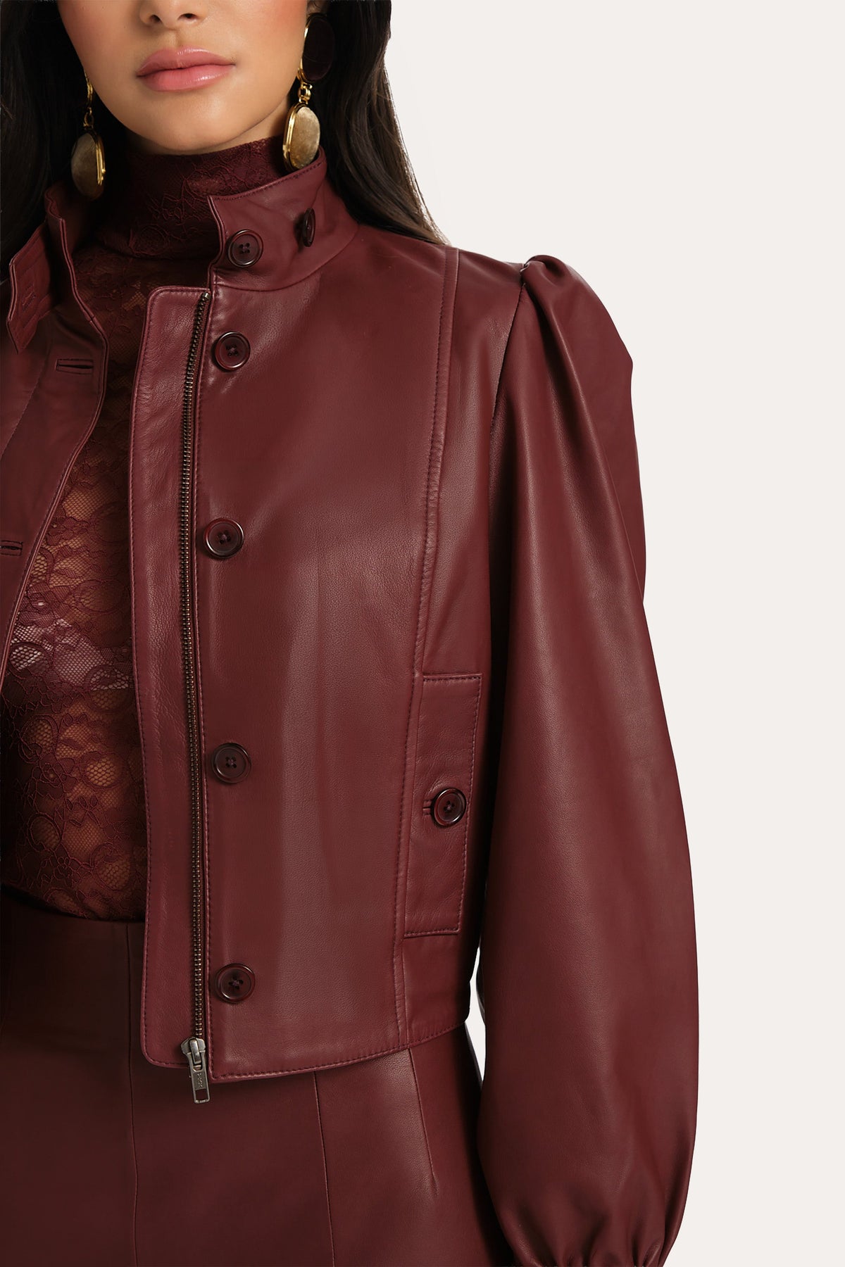 Belle Lamb Leather Jacket