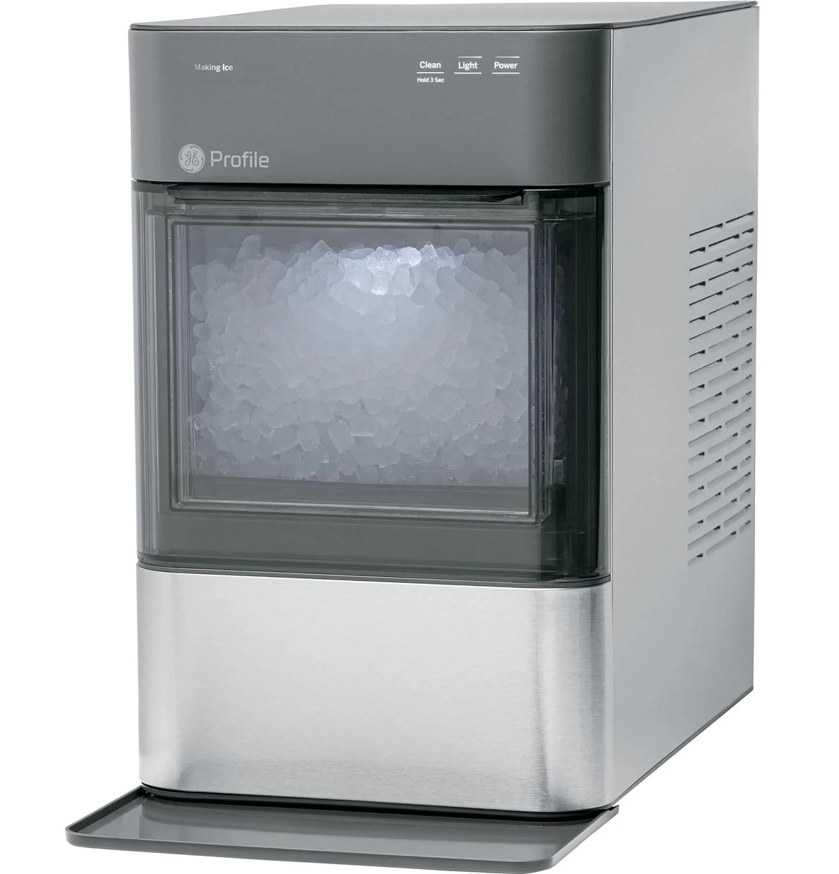 pellet ice maker with WiFi and smart connectivity, chewable and breakable countertop ice maker, 38 pounds 24 hours