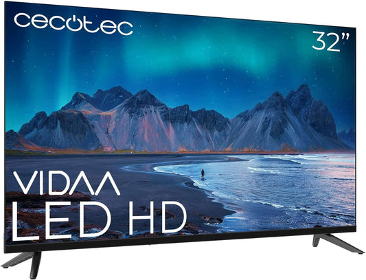 Cecotec ALH50032 téléviseur, 32 pouces, avec éclairage LED, avec Wi-Fi, commande intelligente