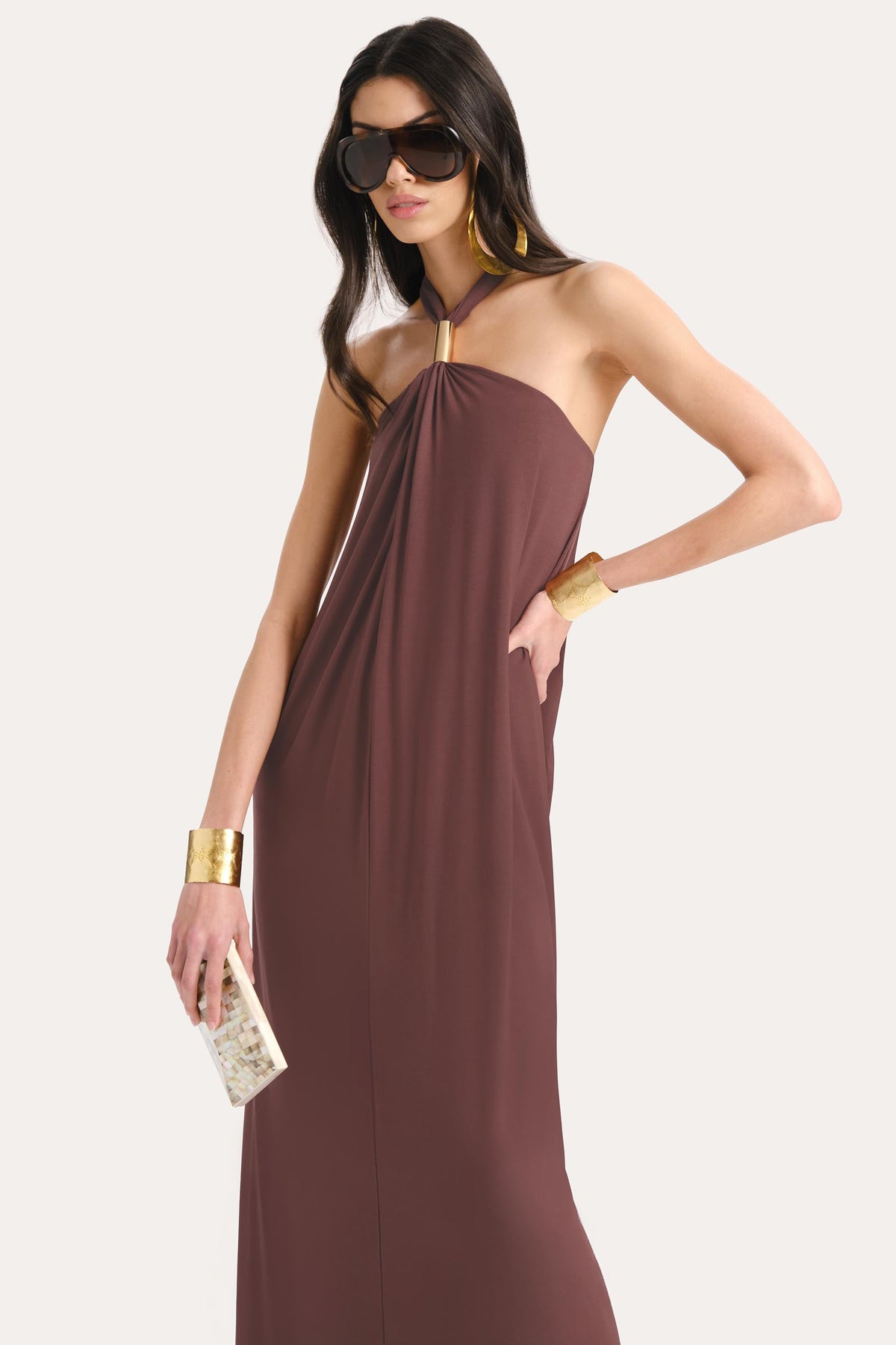 Aurora Halterneck Maxi Dress