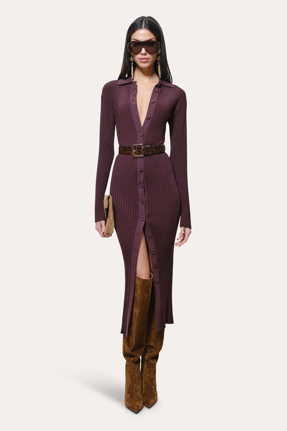 Roxanne Ribbed Duster Dress