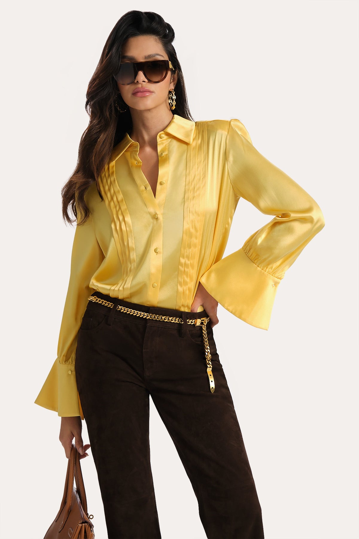 Chloe Charmeuse Blouse