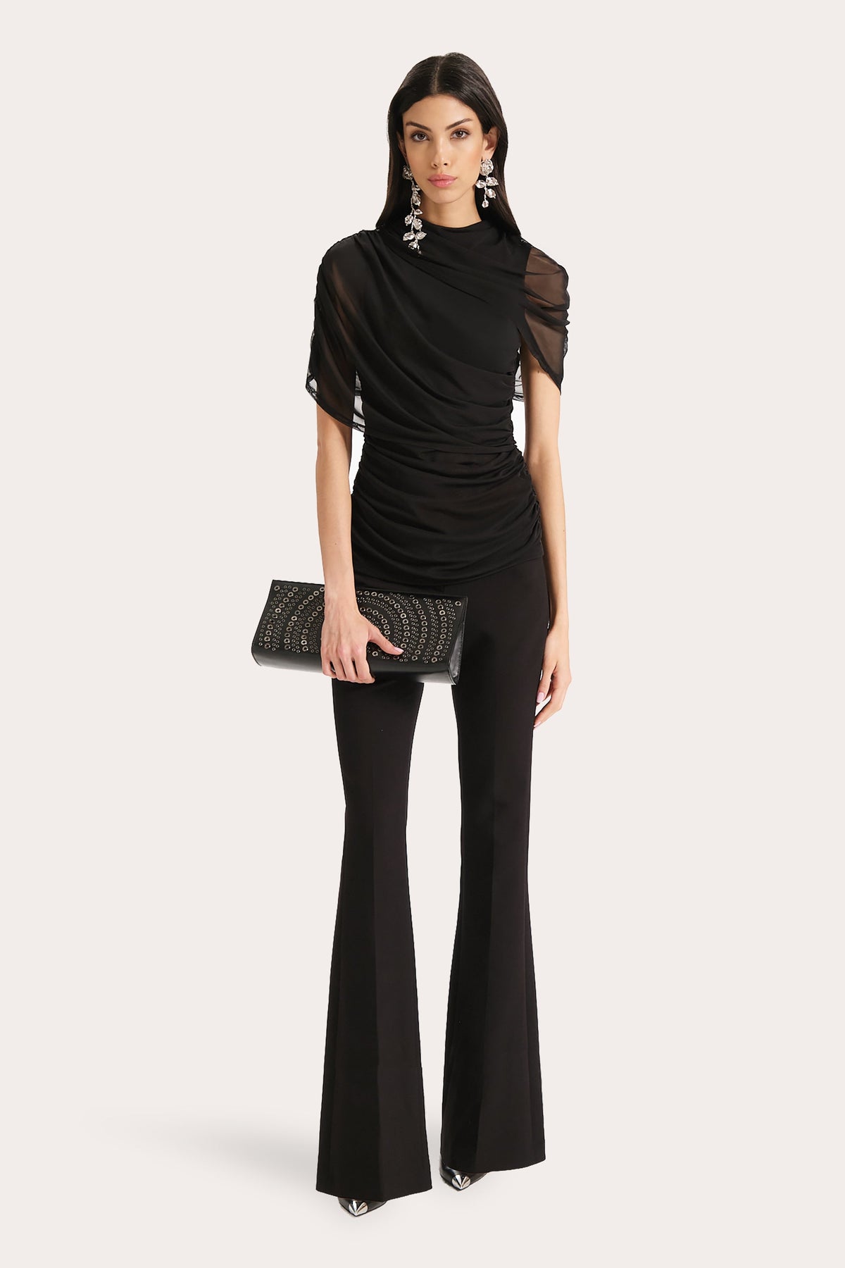 Gaia Draped Mesh Top