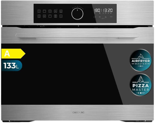 Cecotec AF319000 four, 35 cm, 3800 W, 133 L, acier inoxydable, encastrable