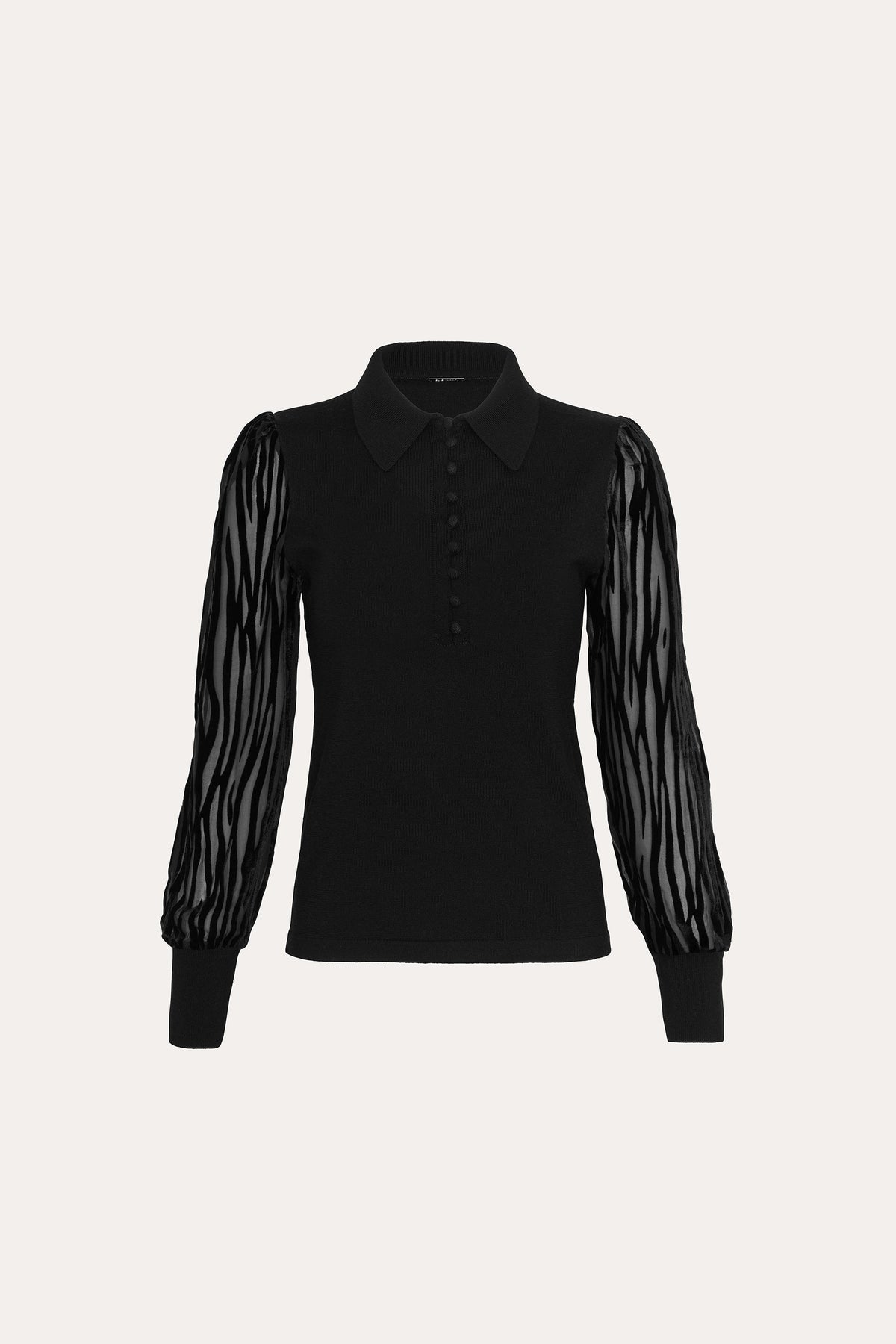 Burnout Polo Sweater