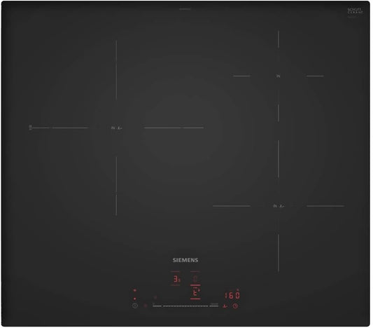 SIEMENS iQ300 table de cuisson, 7400 W, noir, induction, 3 zones