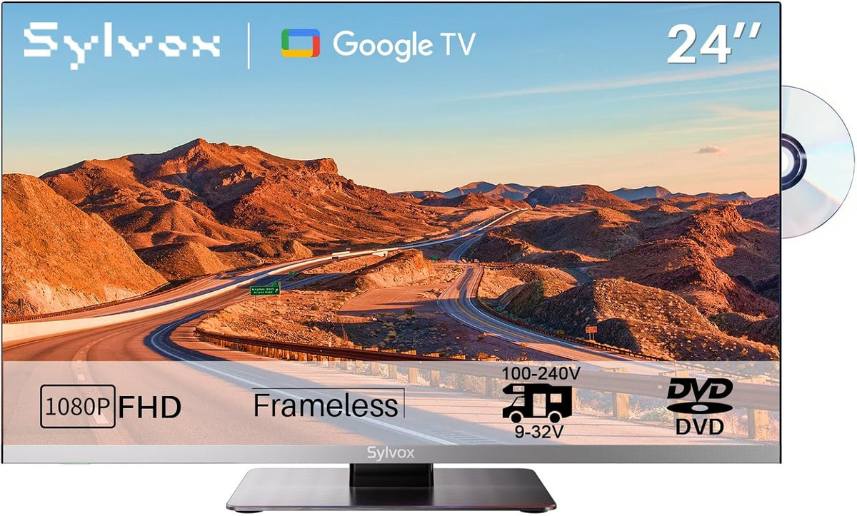 Téléviseur, 24 pouces, 12 V, commande intelligente, SYLVOX