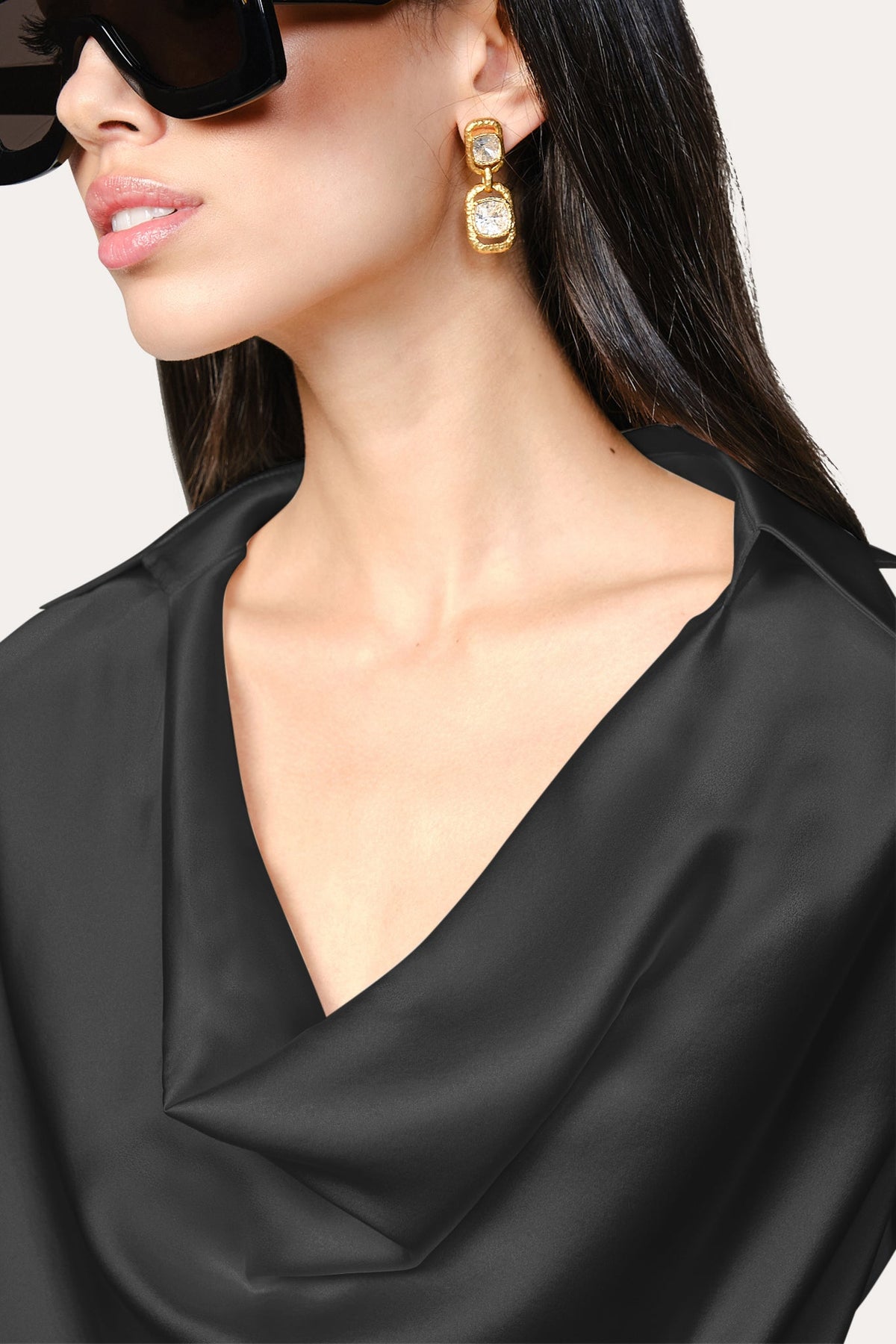 Silk Draped Top
