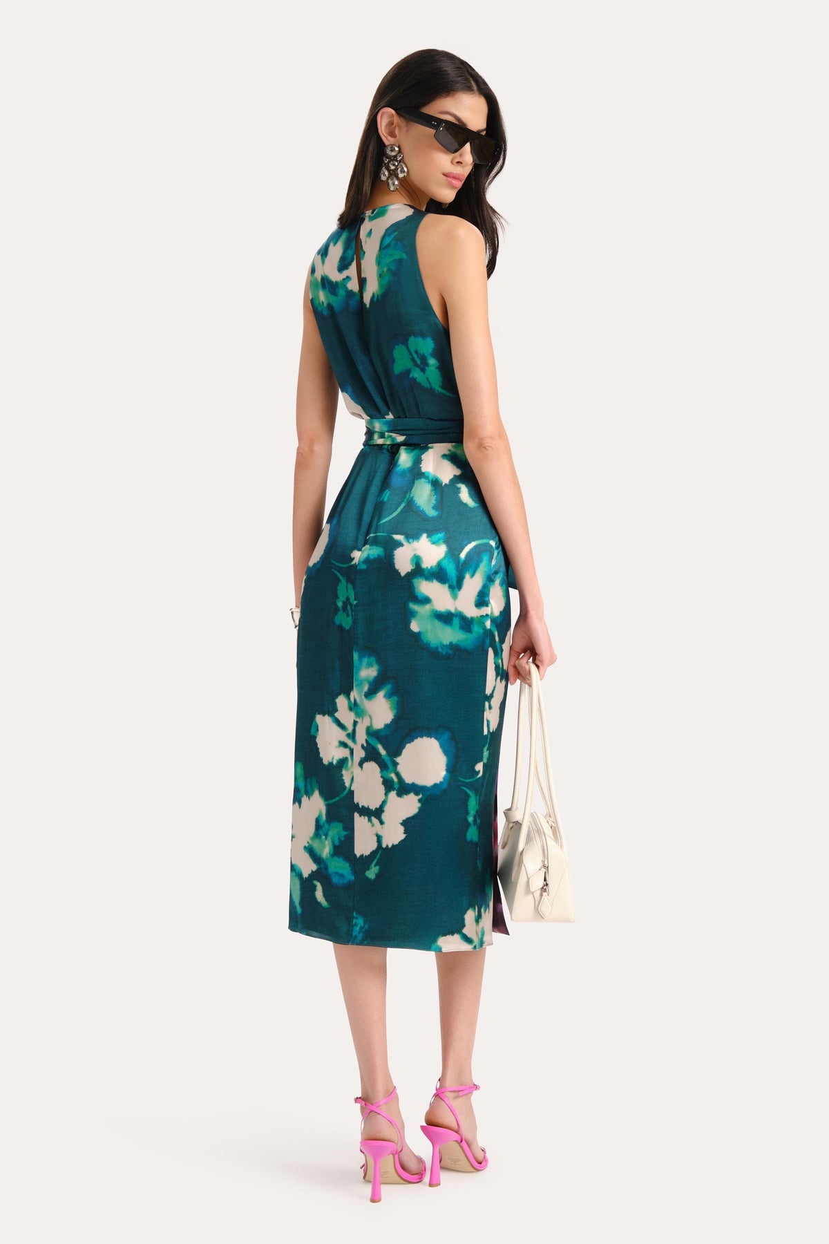 Delilah-Rose Silk Midi Dress