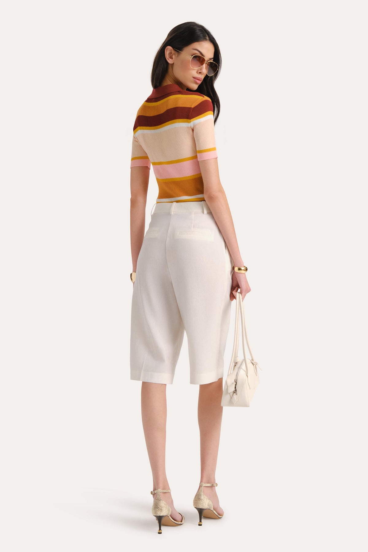 Sylvie Striped Polo Shirt