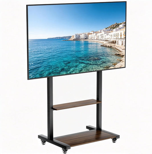 Support TV glable160-195cm, 800 × 600 mm, 100 pouces, 50 kg, avec éclairage LED, réglable, OLED, unho