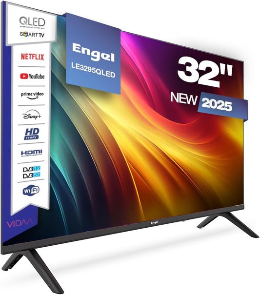 Téléviseur LE3295QLED, 479 mm, 32 pouces, commande intelligente, Engel