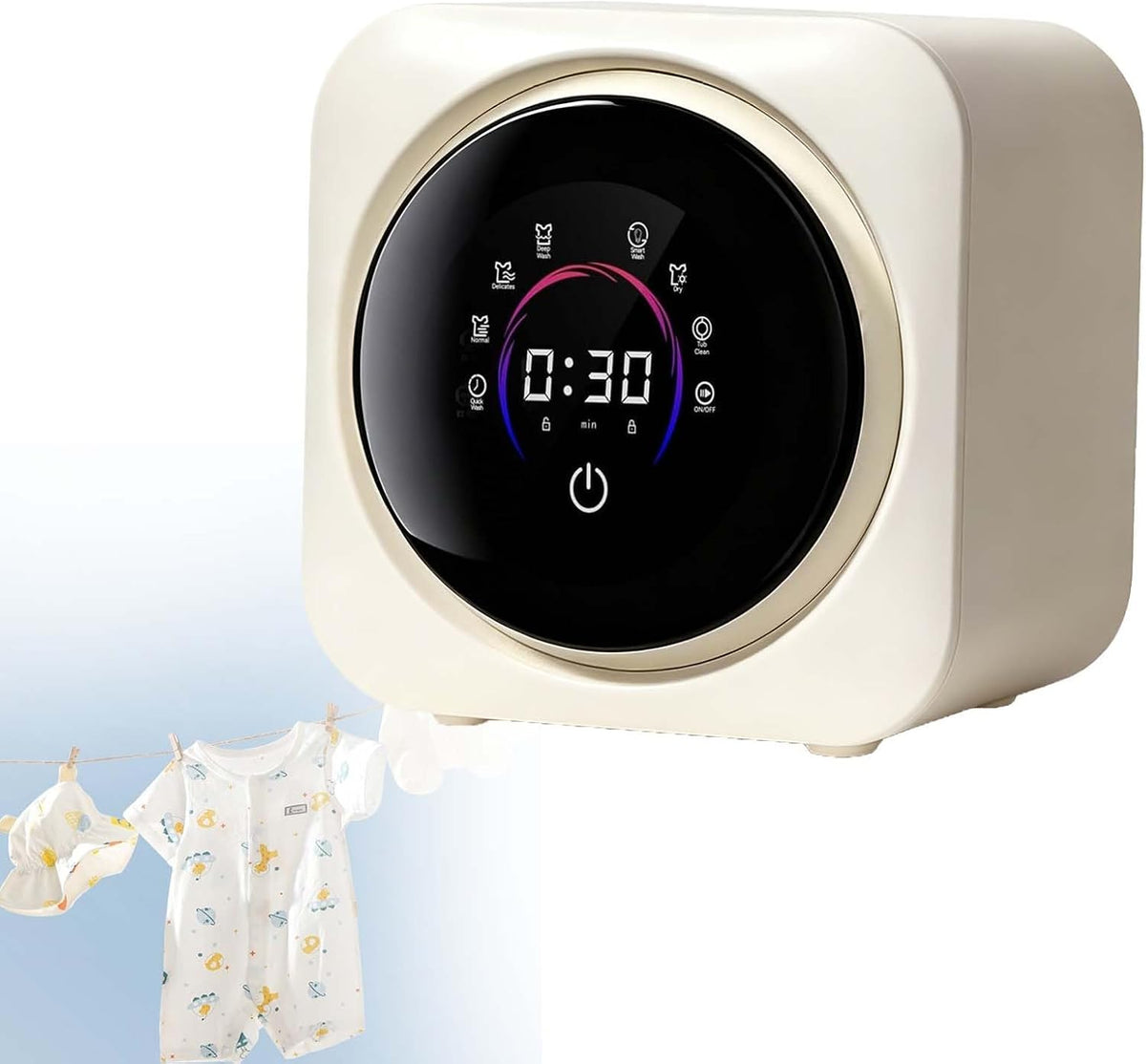 Lave-linge séchant, 65 °c, compact, YISHENX