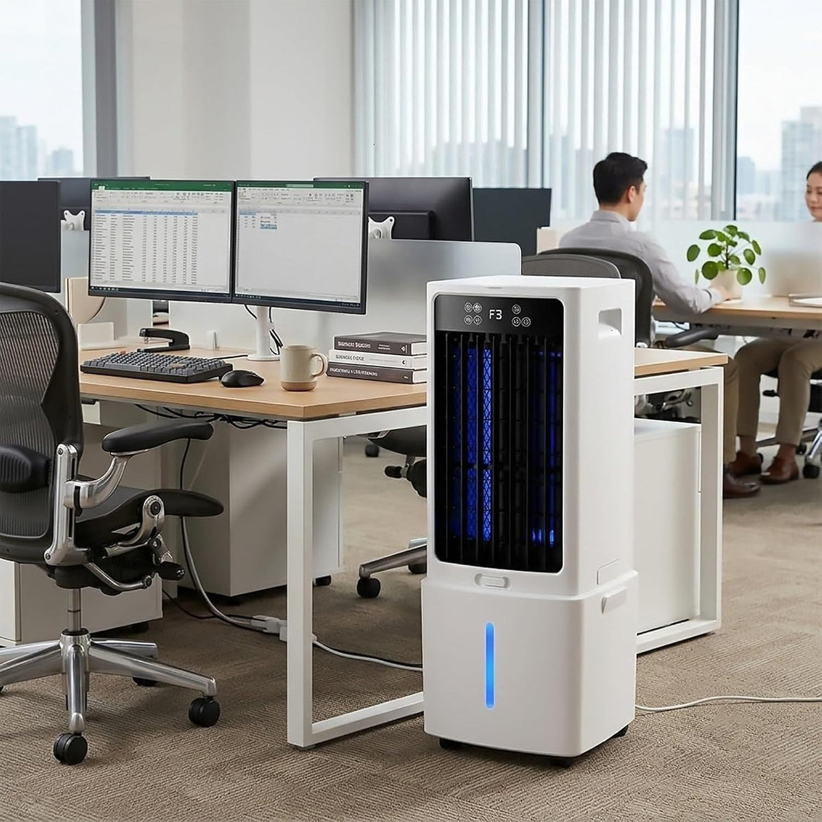 Rafraîchisseur d'air, 25 L, 12 L, portable, 3 vitesses, HUANQIN